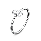 Infinity Shaped Silver Nose Ring NSKR-54
